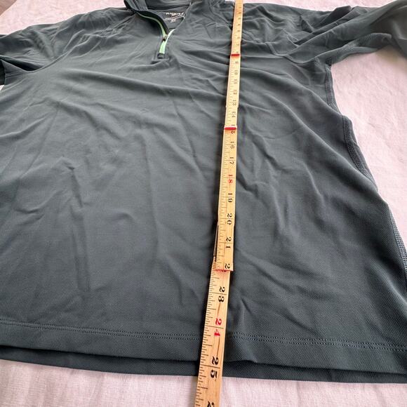 Rhône Men’s Session‎ Quarter 1/4 Zip Pullover In Wild Forest Shirt green Medium - Picture 6 of 8